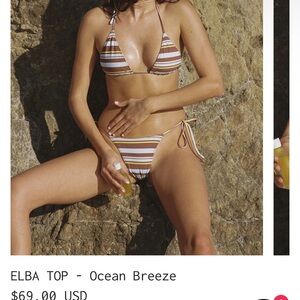 Horse and Berries Elba Top - Ocean Breeze size xs